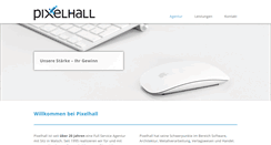 Desktop Screenshot of pixelhall.de